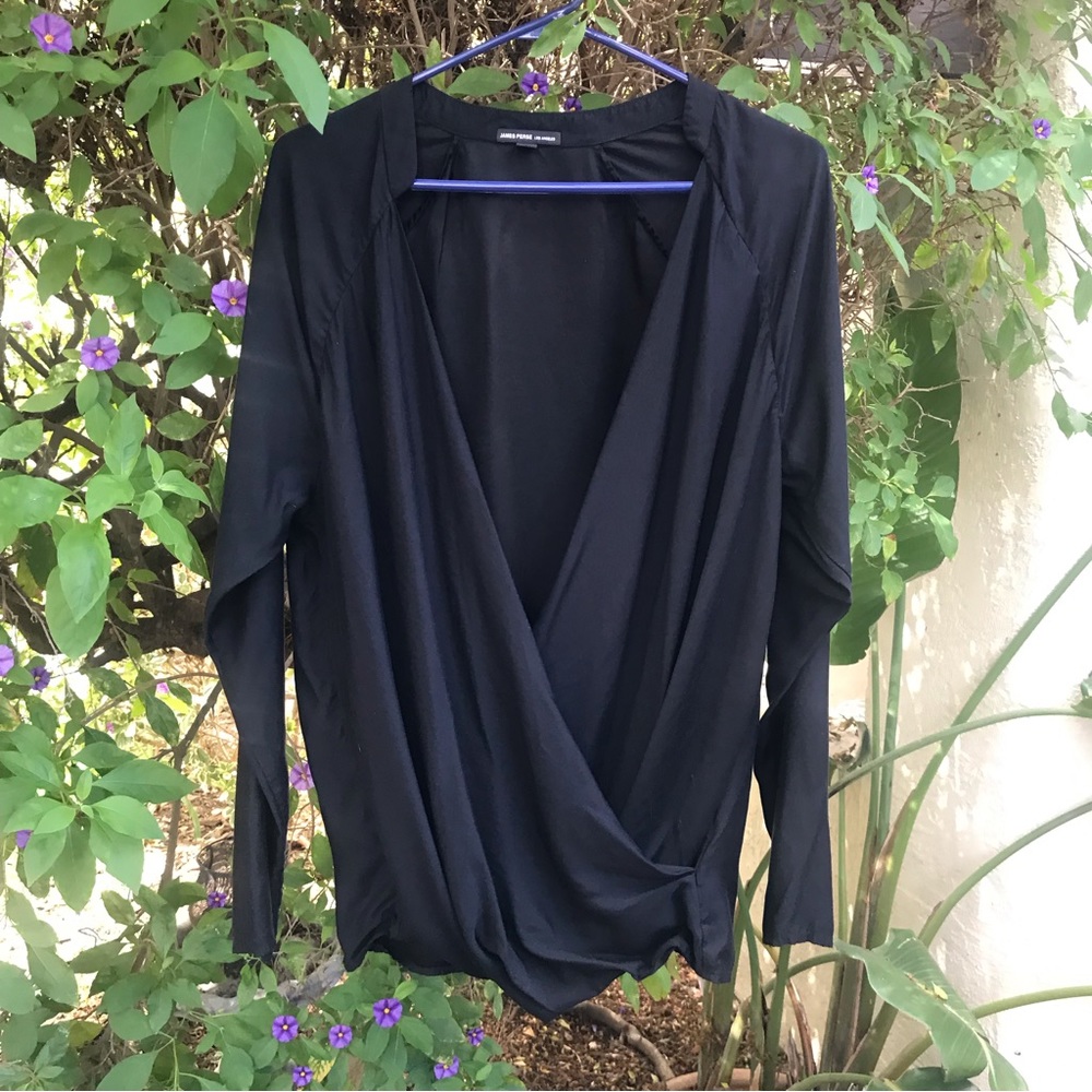 James Perse Wrap Blouse